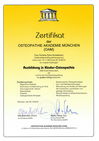 Zertifikat für Kinderosteopathie der Osteopathie Akademie München